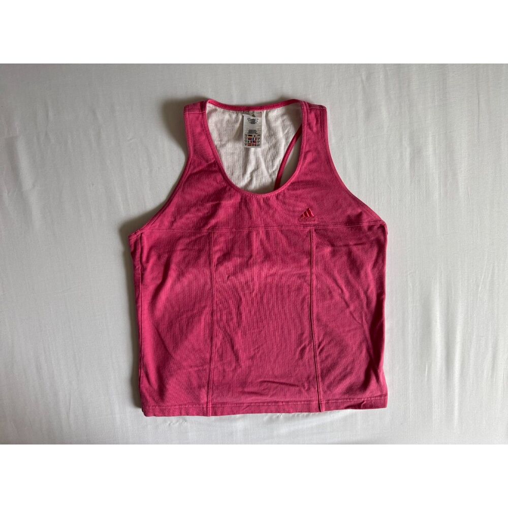 Vintage 2006 Adidas Pink Racerback Tank | Y2K | Size X-Large